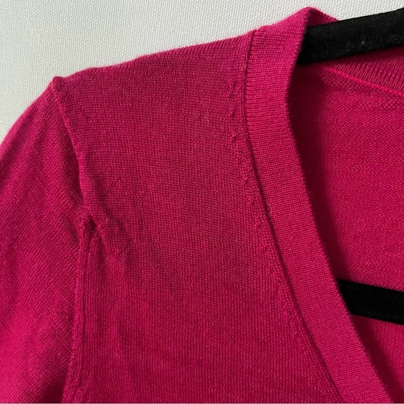 Banana Republic 100% Merino wool sweater Small Pink V-neck pullover womens - Picture 5 of 7